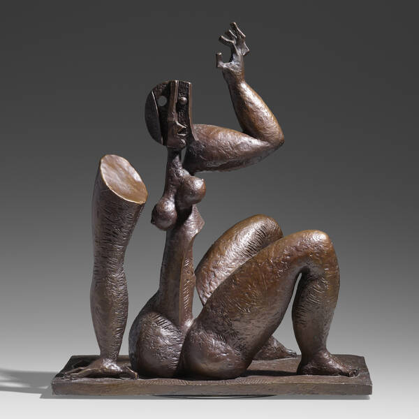180 1 post war contemporary art may 2022 byron galvez sitting sculpture rago auction